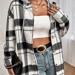 Plaid Hooded Jacket